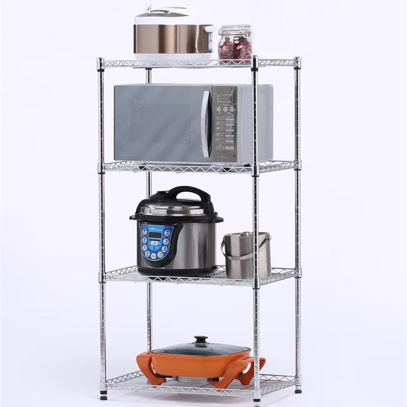 宽30厨房置物架两层微波炉架烤箱架厨具收纳架鞋架锅架阳台储物架
