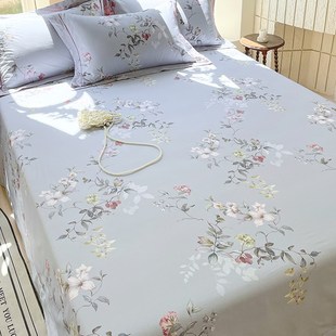 夏季纯棉床单枕套三件套1米5床100全棉被单人双人加厚2025新款1.8