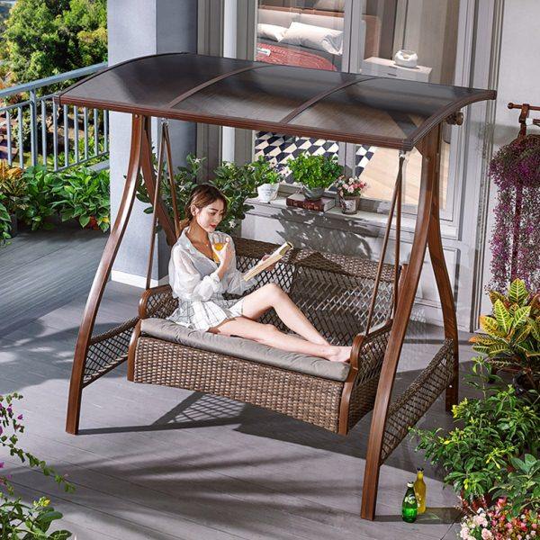 户外秋千庭院休闲摇篮摇椅吊床室外吊篮室内阳台网红吊椅双人秋千