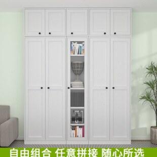 铁艺玻璃门书柜新款展示柜置物架组合现代简约书架收纳柜防尘书橱