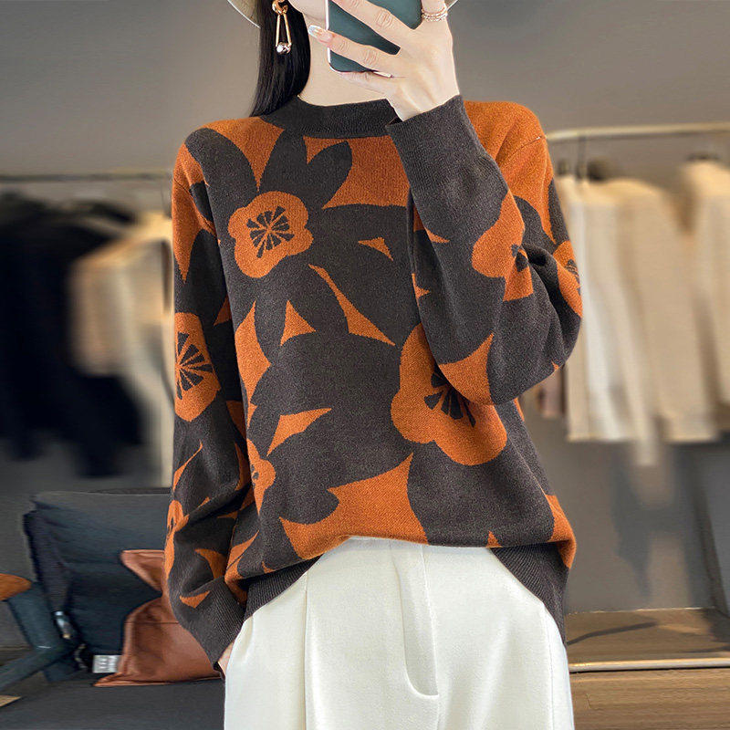 时尚宽松毛衣女款2024新