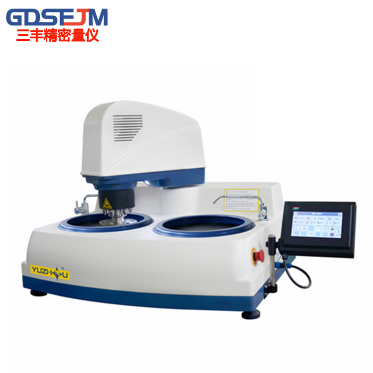 上海金相试样磨抛机金相YMP-2-300/250型触摸屏显示双盘研磨抛光