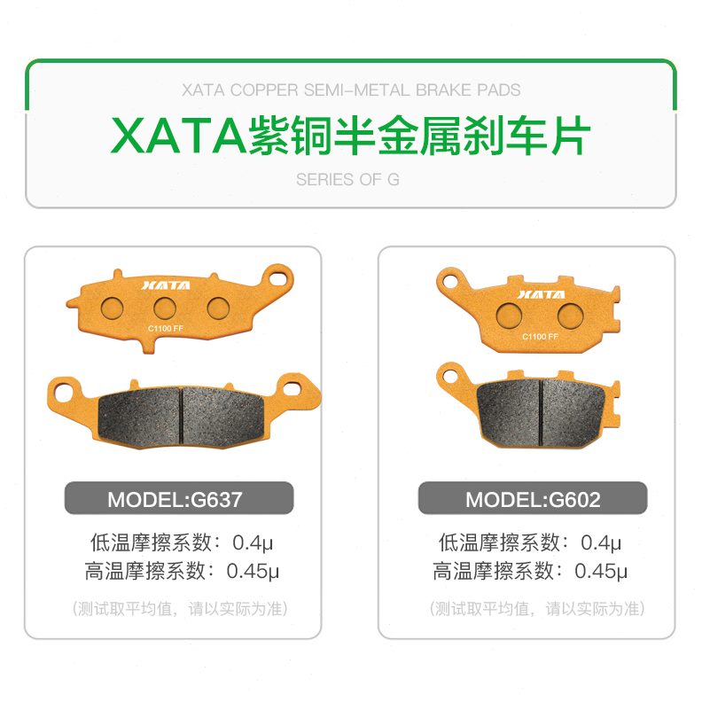 半金属m650木X羚roTA适用A 后  XStTV 650D刹车片皮改装前碟刹-L