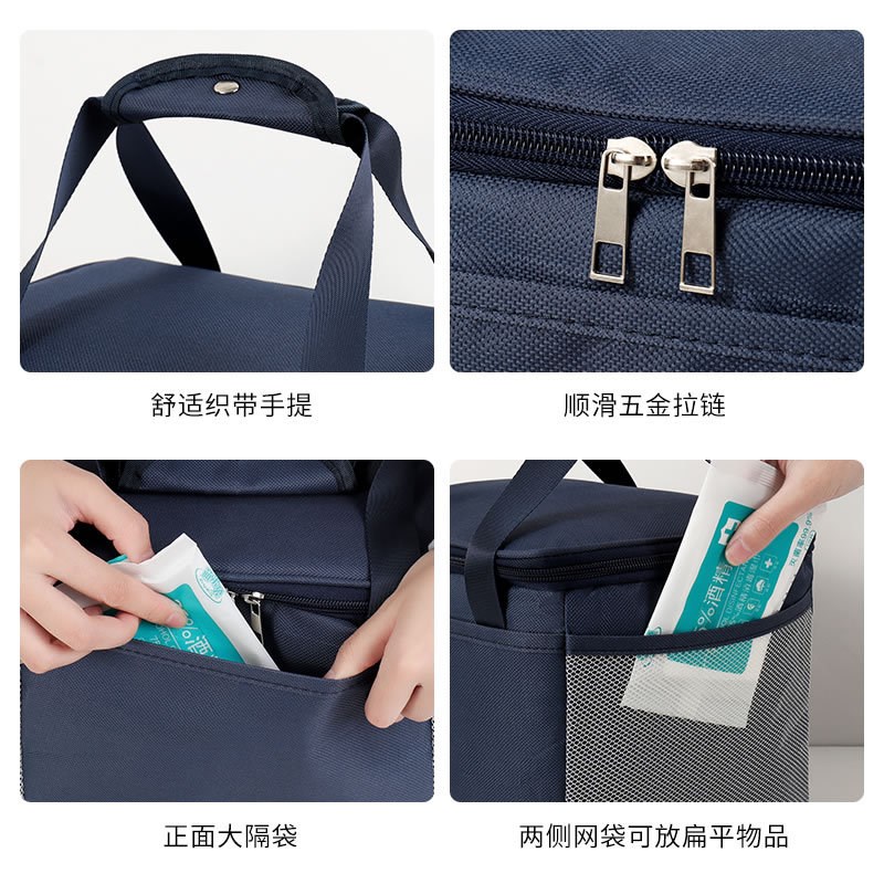 手提饭盒便当包上班族学生带饭便携大容量保暖袋加厚防.水铝箔锁