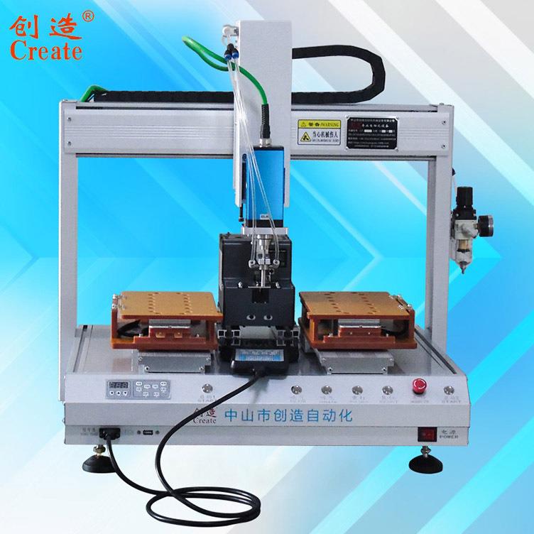 伺服电批双工位螺丝机 四轴自动锁螺丝机设备 拧紧打螺丝机械厂家