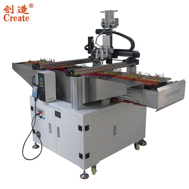 led五轴单头双工位带旋转焊锡机 平台灯头加pcb板自动焊线机厂家,包装,五金配件包装,淘宝优惠券,粉丝福利购,淘宝优惠卷