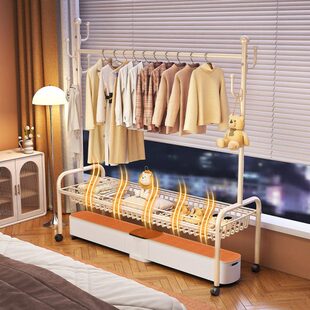 支架家用地脚线电暖器踢脚线取暖器烘干一体烘衣架落地卧室晾衣架