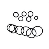 淋浴圆管冷热水龙头淋浴花洒O型圈防水垫圈橡胶圈配件管密封圈