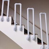 护栏楼梯扶手复式 居家小栏杆现代阁楼简易踏儿童围栏步创艺把手