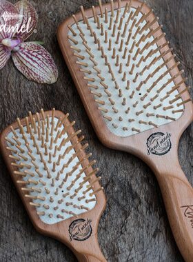 水长发梳专用顺发梳气垫梳按摩KAM大板滴木子女卷发梳士纯ERRL