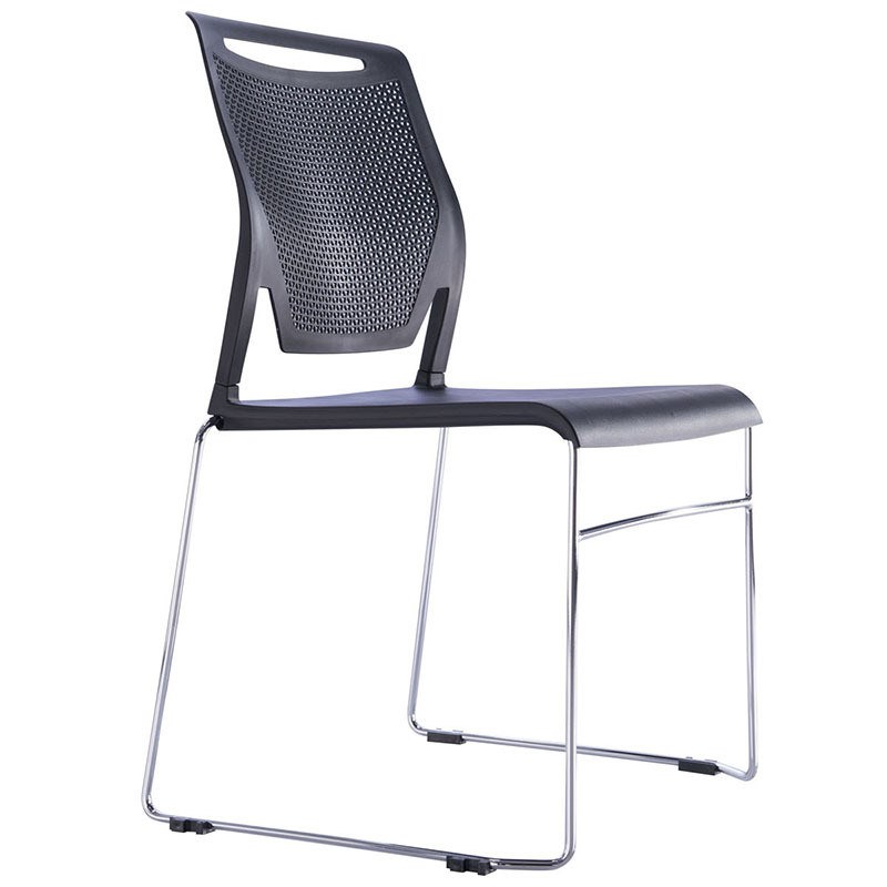 培训椅可叠落塑料教室靠r背椅无扶手简约会客洽谈会议办公室椅子