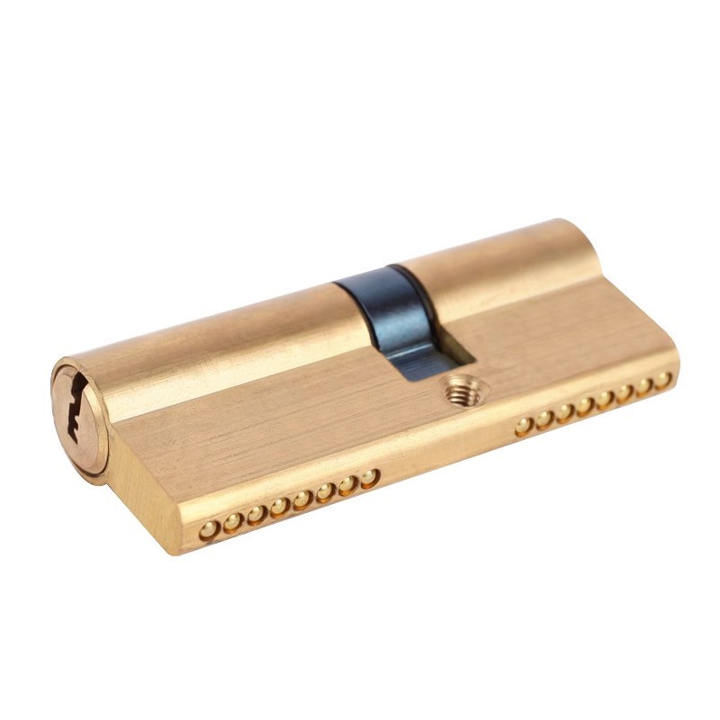 门锁芯家用通用型全铜ab锁心防撬大门木门锁老P式弹子双面全铜锁