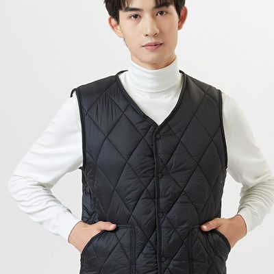 保暖士新款马甲男加厚马夹秋冬修身羽绒棉袄坎肩内胆背心青少年棉