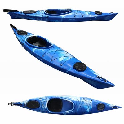 皮划艇硬海流舟短款激舟户外3.5艇艇 独钓鱼船单人米洋舟旅行木