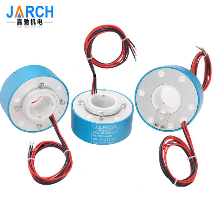 电流mm不路数绕电38旋转信传过 360孔2导电滑环线号24导电滑环环-