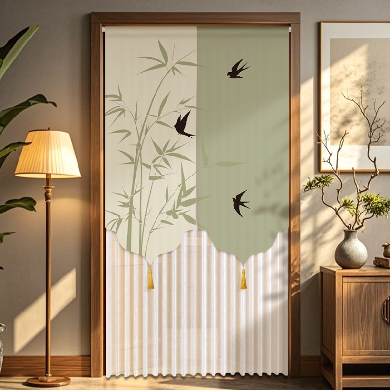 门帘遮挡帘2025新款家用高档定制厨G房卫生间卧室玄关防隐私隔断