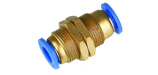 气动快速插接头PM-4 PM-6s PM-8 PM-10 PM-12 隔板直通 穿板接头