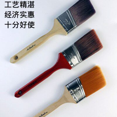 优质斜角刷艺术漆工具斜毛刷子长柄斜口刷油漆涂料高级边角刷修边