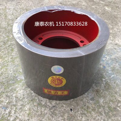 6寸强力王棕色砻谷机橡胶胶辊 耐磨碾米机胶轮 大米脱壳专用