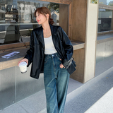 2025秋装新款-3013款-韩系甜酷宽松休闲皮衣外套P125-K195,女装皮衣,浙宝187, 2025秋装新款-3013款-韩系甜酷宽松休闲皮衣外套P125-K195,女装皮衣,浙宝187,