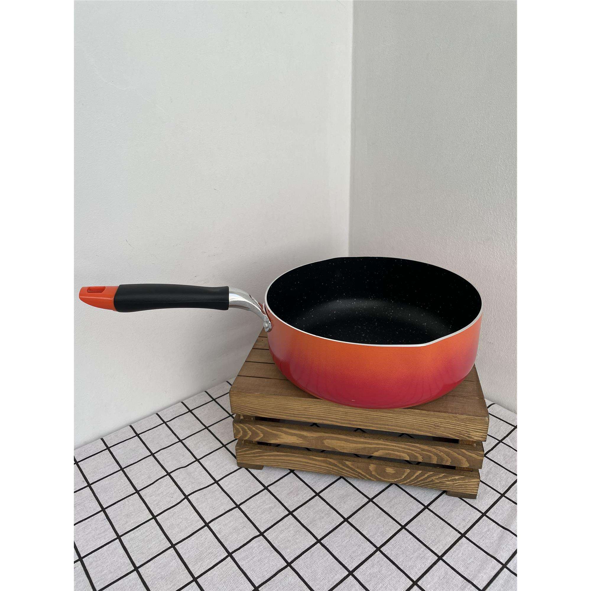 【！轻便小锅】日式奶锅不粘锅22cm库存少量汤锅煮面炒菜电磁炉火