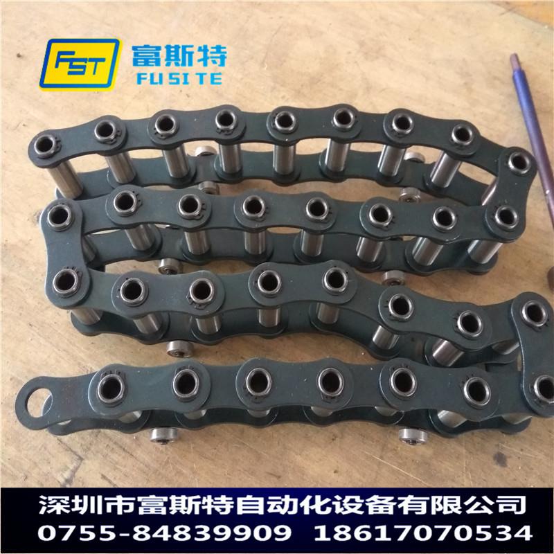 非标订做50.8/38.1节距 无尘涂装空心销轴链条 自动喷油线链条