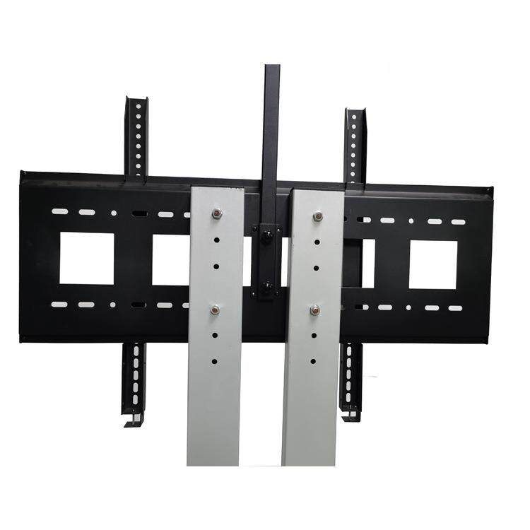 55寸立式落地大尺寸广告机移动支架电子白板会议机带玻璃底座支架