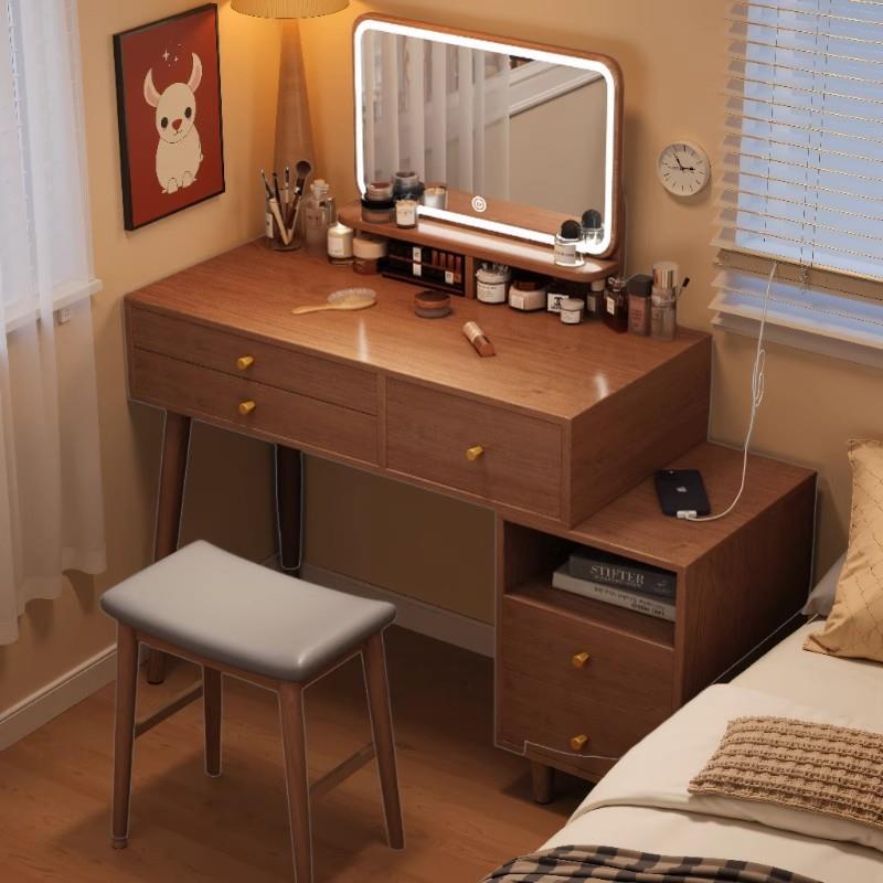 梳妆台卧室简约现代斗柜化妆柜一体2025年新款新中式化妆桌