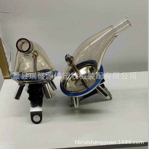 牧场用品 奶牛挤奶机配件 集乳器 不锈钢底座集乳器 吸奶器配件