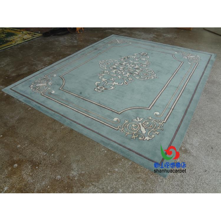 手工进口羊毛欧式美式田园复古别墅客厅沙发茶几地毯办公室接待室