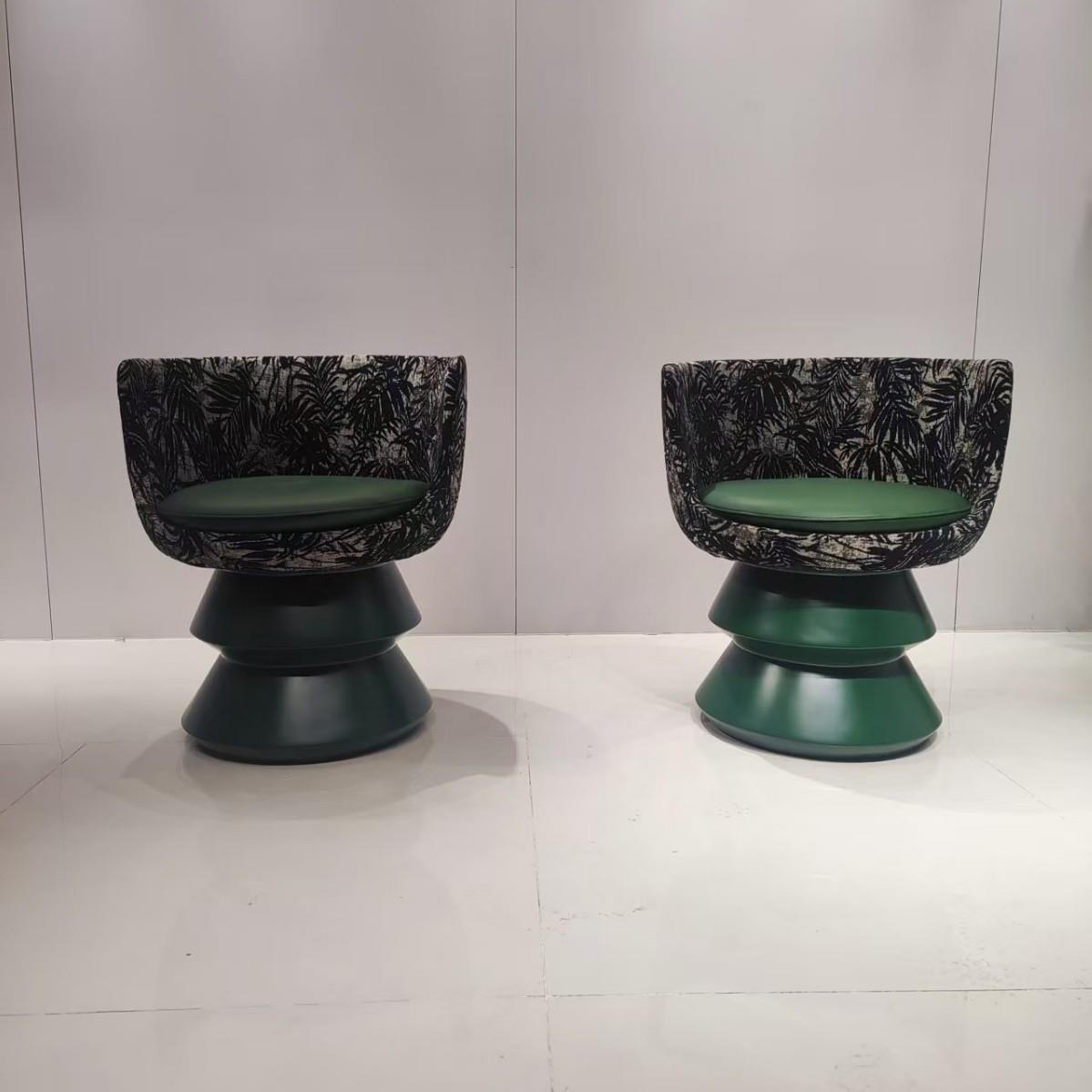 休闲椅轻奢设计师单人椅意式极简网红客厅可旋转沙发椅创意洽谈