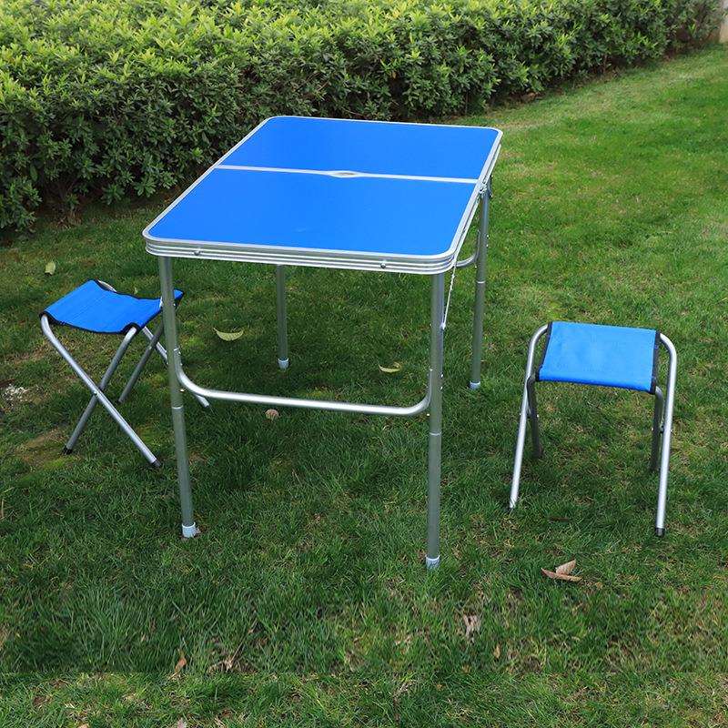 铝合金折叠桌便携式多功能折叠桌椅套装户外烧烤桌椅地摊摆摊长桌