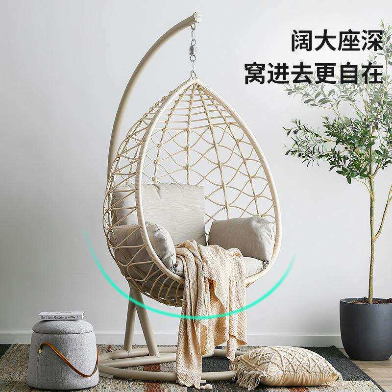 单人吊篮休闲懒人秋千户外摇椅阳台鸟巢藤椅吊椅藤椅吊篮摇摇椅