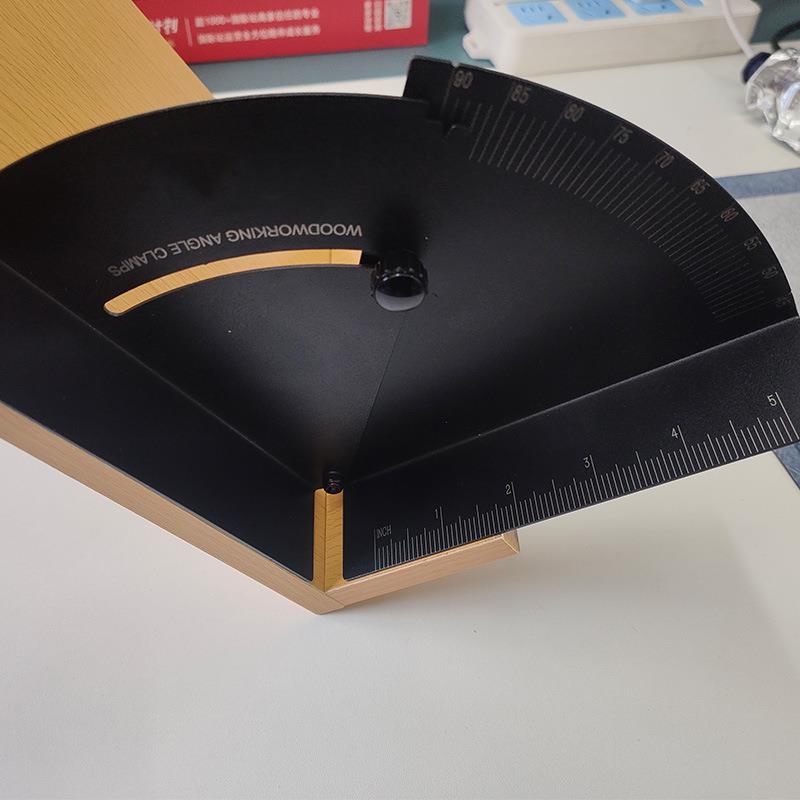 变角度夹具木工工具量角器画框夹可调节90度直角夹数显角度量尺