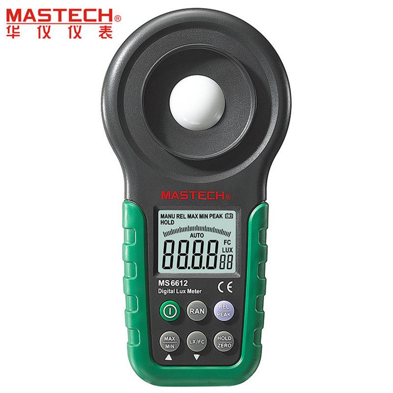 MASTECH华仪MS6612多功能照度计手动/自动测量带峰值光度计测光仪