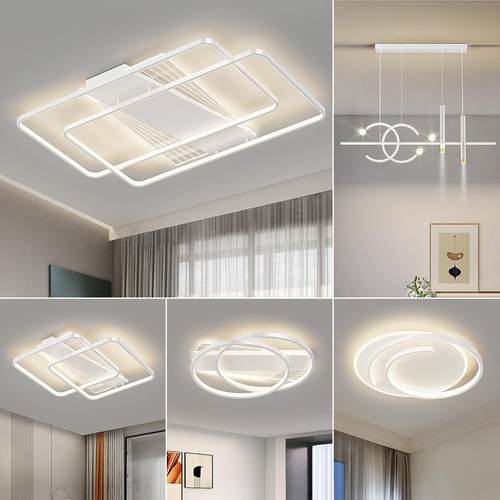 客厅灯2023年新款简约现代大气吸顶灯北欧led主灯具套餐全屋组合