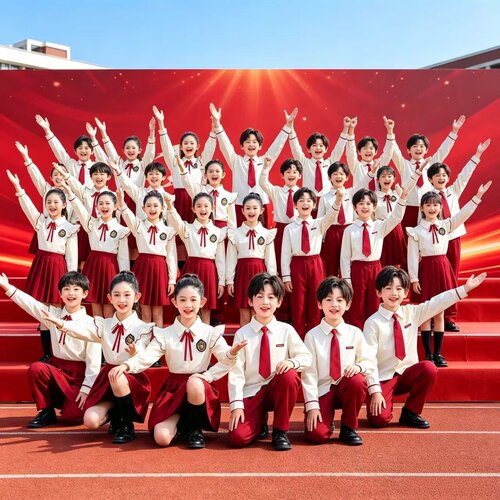 国庆儿童合唱朗诵演出服