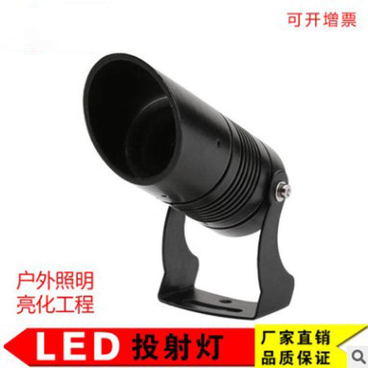 投光灯1W3W一束光射灯超亮聚光超远程射灯户外屋顶楼顶聚光光柱灯