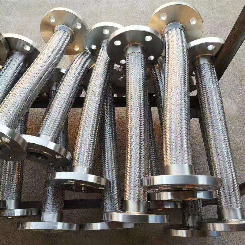 不锈钢编织工艺304不锈钢金属软管防爆品质现货供应法兰 金属软管