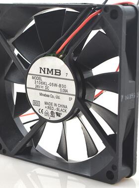 出售NMB 3106KL-05W-B30-B00 24V 0.09A 8015 8CM 2线 散热风扇