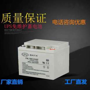 鸿贝蓄电池12V38AH BB1238T铅酸免维护蓄电池ups直流屏专用
