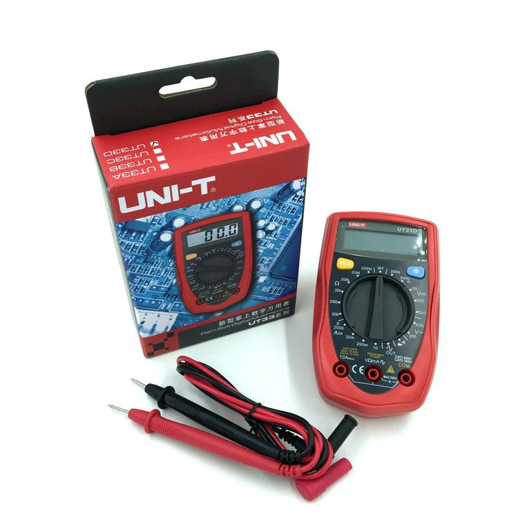 优利德 新型掌上数字万用表 入门型万用表 UT33D+ 微型万用表