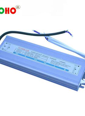 12V24V60W100W200W300W400W超薄防水电源LED户外路灯防水灌胶电源