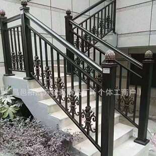 铝合金护栏阳台别墅小区庭院围墙围栏简约新中式铝艺防攀爬