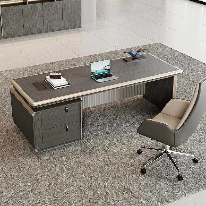 轻奢办公桌老板桌时尚总裁桌简约现代董事长办公桌椅组合主管经理,3C数码配件,USB灯,淘宝优惠券,粉丝福利购,淘宝优惠卷