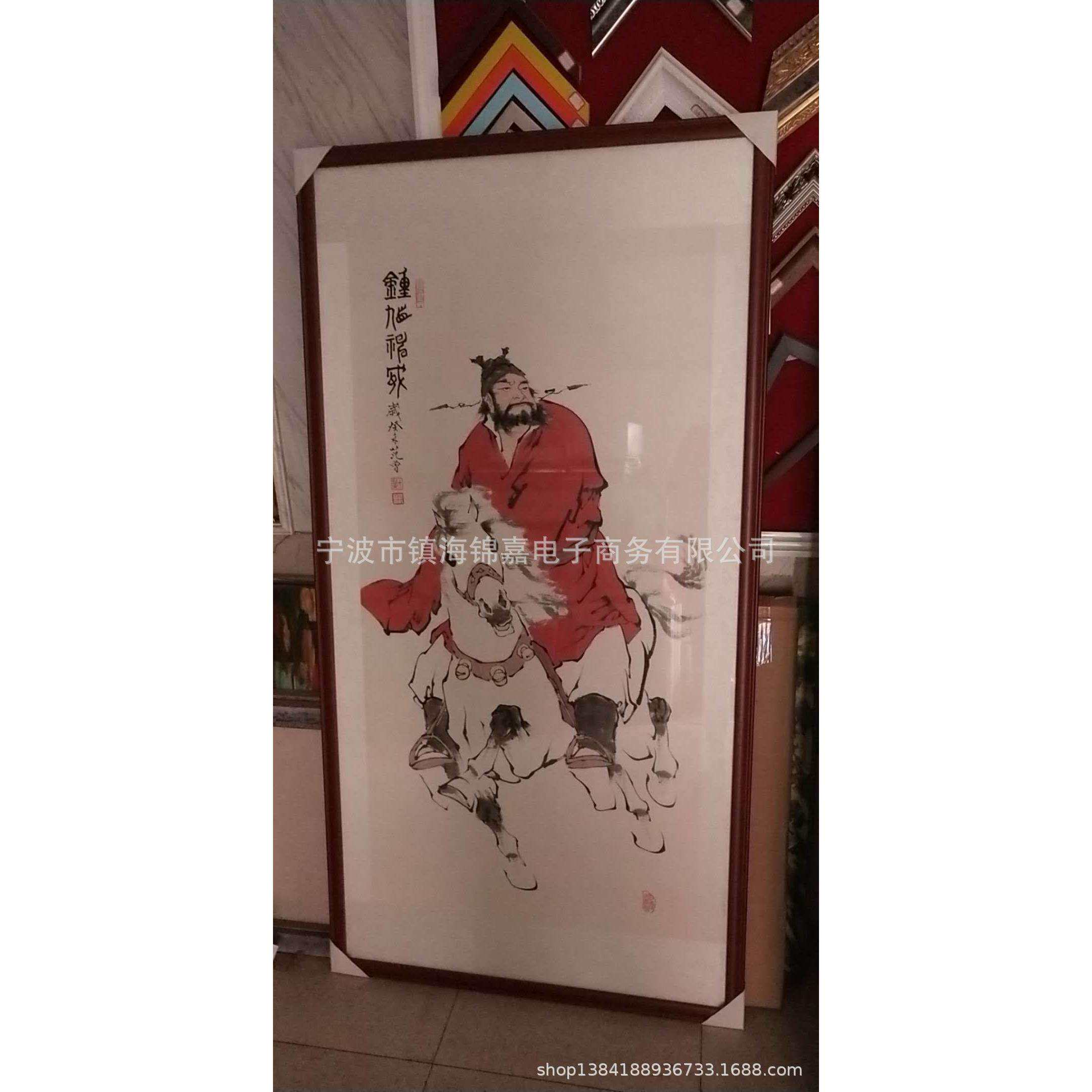裱画托绫加工,承接国画字画卡纸画油画业务 酒店配画 别墅大堂画