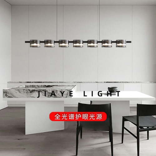 全铜轻奢玻璃餐厅吊灯现代简约时尚餐桌创意个性吧休闲吧前台吊灯