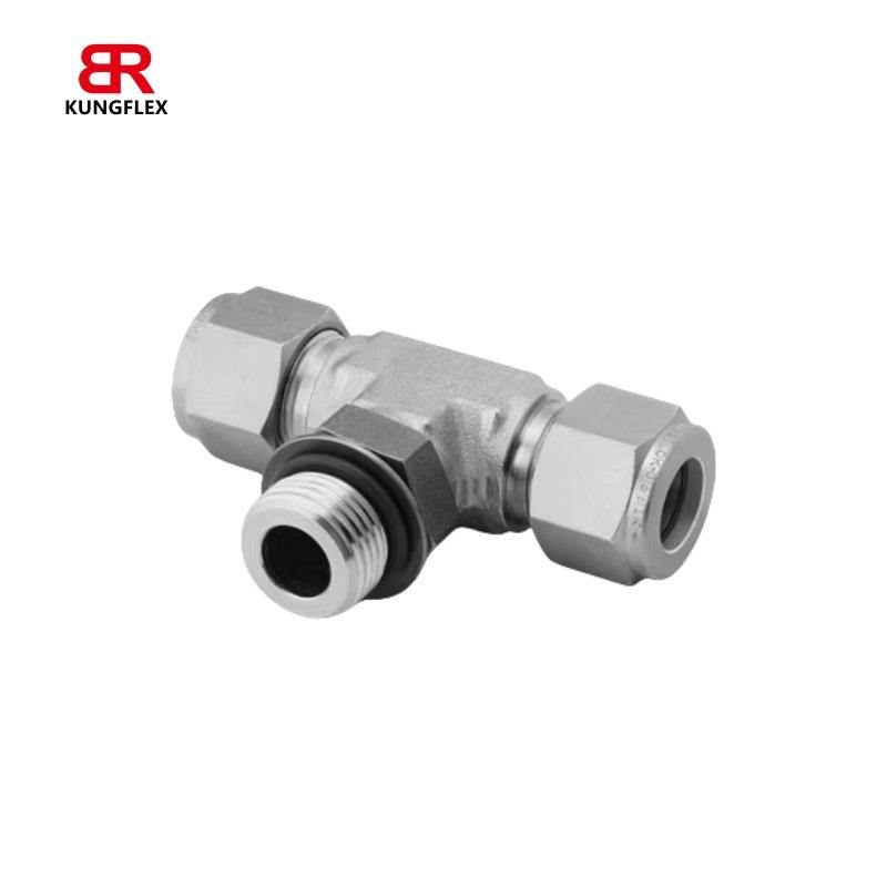 世伟洛克 Swagelok不锈钢三通外螺纹可定位支管平行螺纹400-3TTR