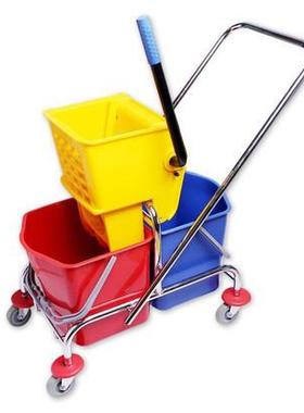 白云AF08071双桶榨水车酒店挤水车墩布拖把桶大号物业保洁用