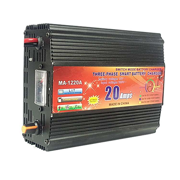卡迪普MA-1220A 汽车12V铅酸蓄电池充电器电瓶充电器 四段式 20A
